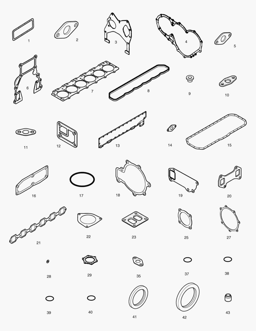 КОМПЛЕКТ ПРОКЛАДОК ДЛЯ КАПИТАЛЬНОГО РЕМОНТА