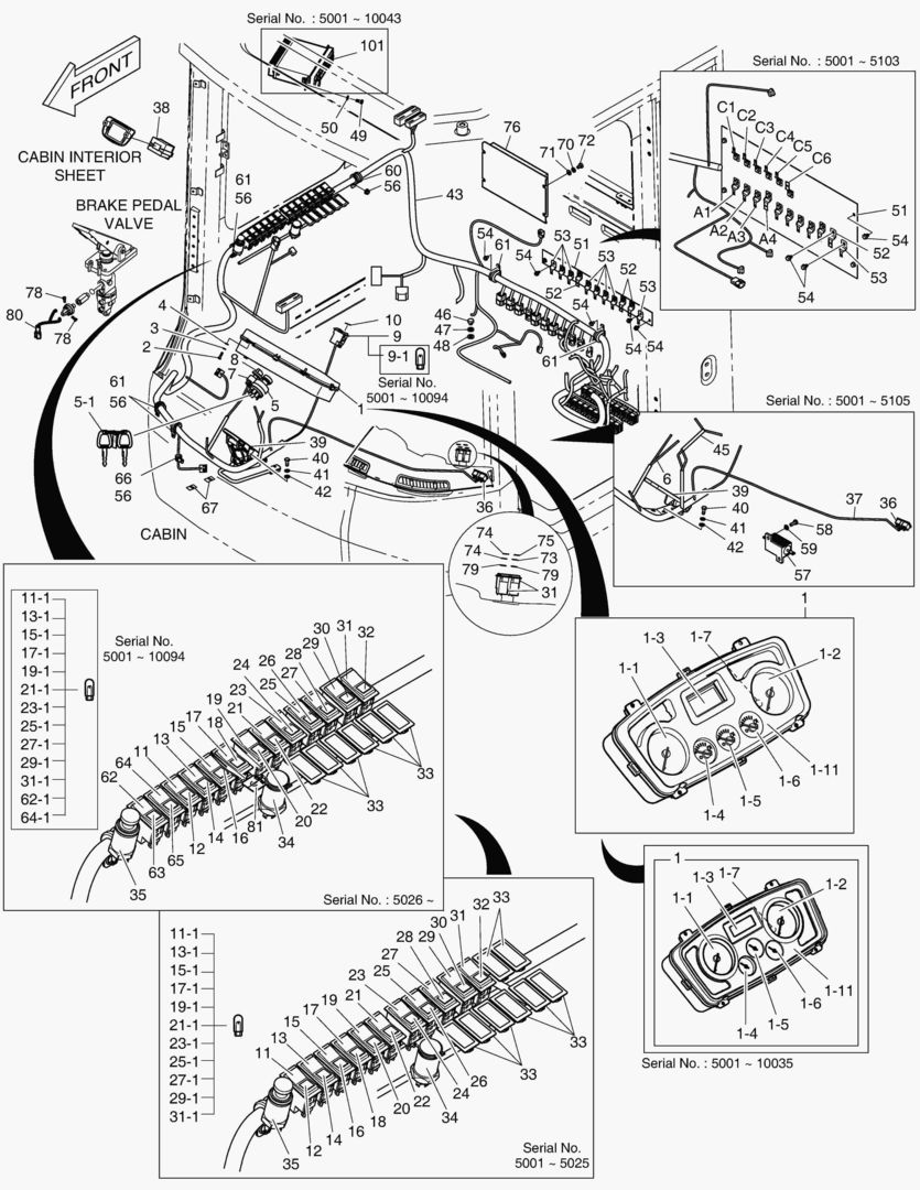 ЭЛЕКТРИЧЕСКИЕ ЗАПЧАСТИ - КАБИНА