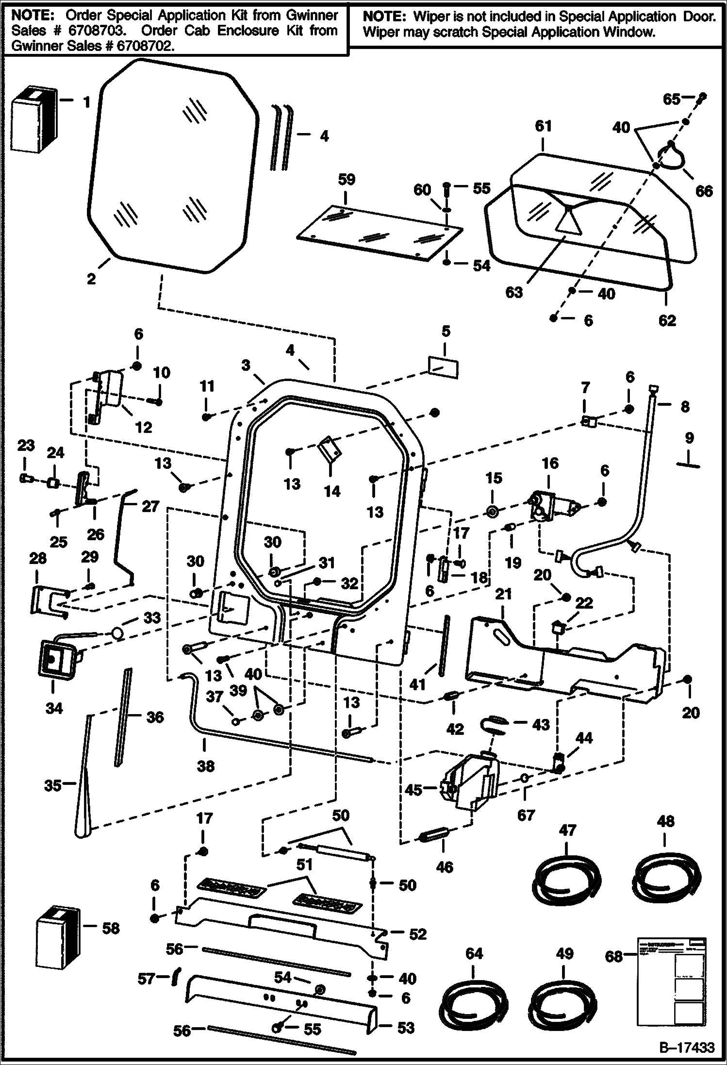 КОРПУС КАБИНЫ (ЛЕВОСТОРОННЯЯ ПРИКРЕПЛЯЕТЬСЯ НА ПЕТЛЯХ)