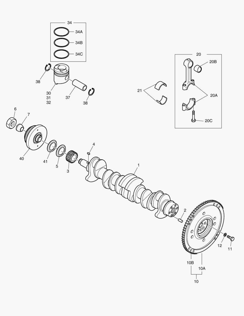 Схема ВАЛ КРИВОШИПА