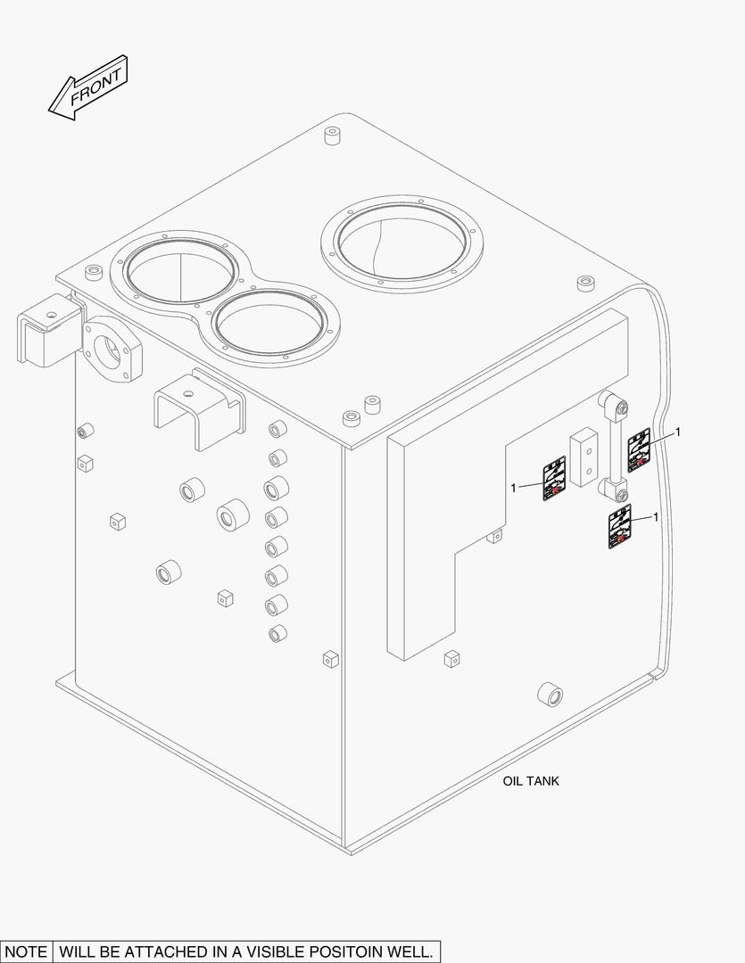 5300 DECAL - OIL CHECK (HIGH TEMPERATURE)