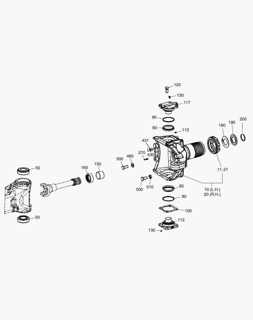 Спецтехника 4641 JOINT HOUSING - FRONT AXLE [1631~1943]