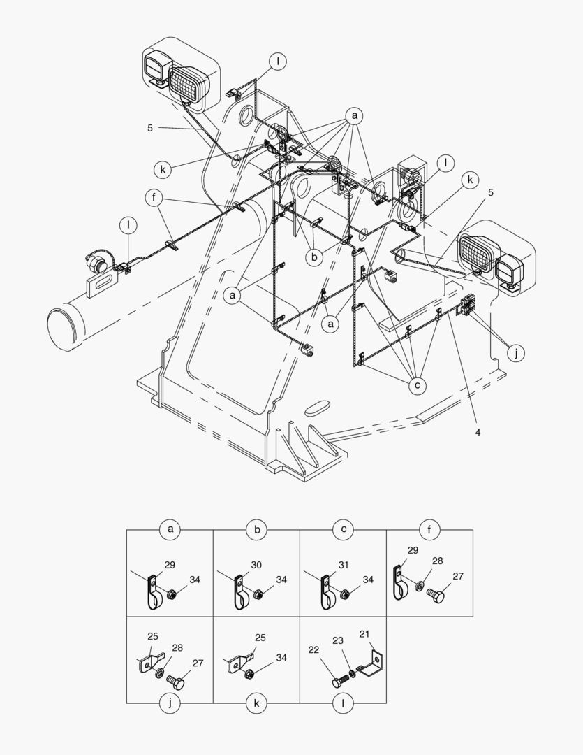 ЭЛЕКТРОПРОВОДКА(3)-ПЕРЕДНЯЯ РАМА