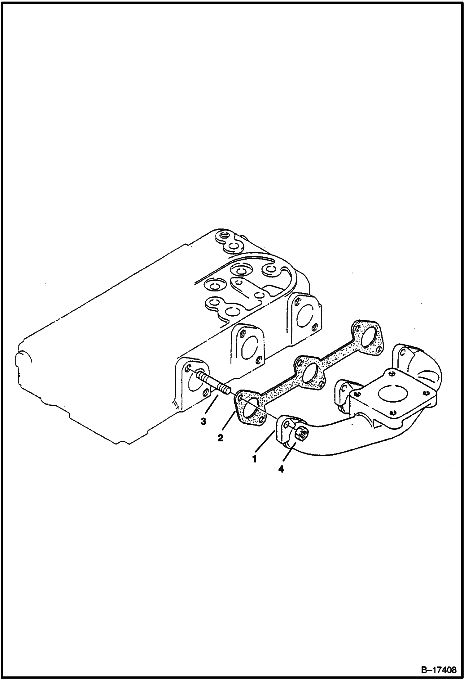 ВЫХЛОПНОЙ ТРУБОПРОВОД ДВИГАТЕЛЯ БЕЗ ТУРБОНАГНЕТАТЕЛЯ