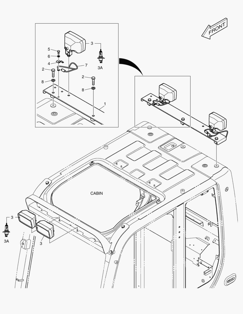 РАБОЧАЯ ФАРА(6-ЛАМП)