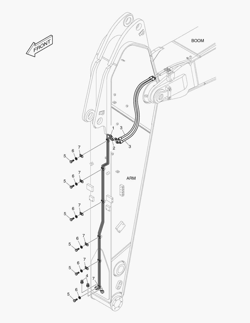 ГИДРОСИСТЕМА РУКОЯТИ - БЫСТРАЯ ПОСАДКА(РУКОЯТЬ 2.85 м)