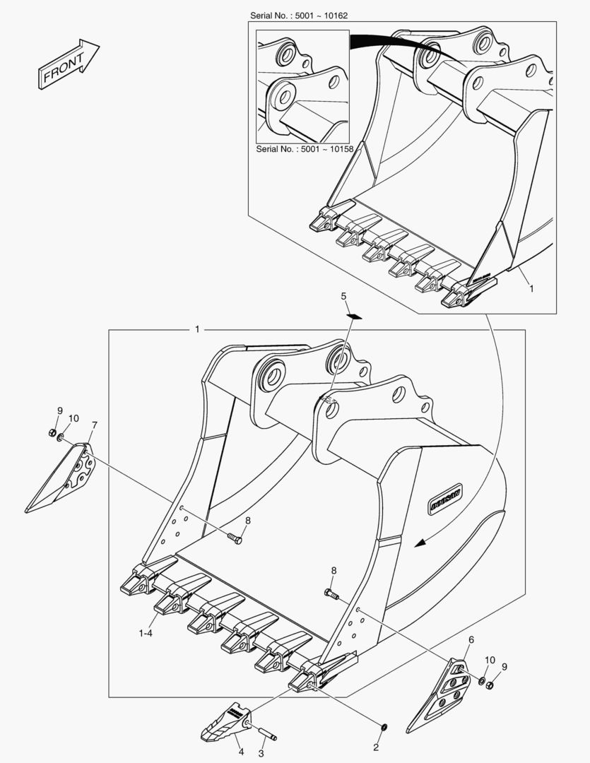 7560 BUCKET ASS`Y - 1.81mВі - H CLASS