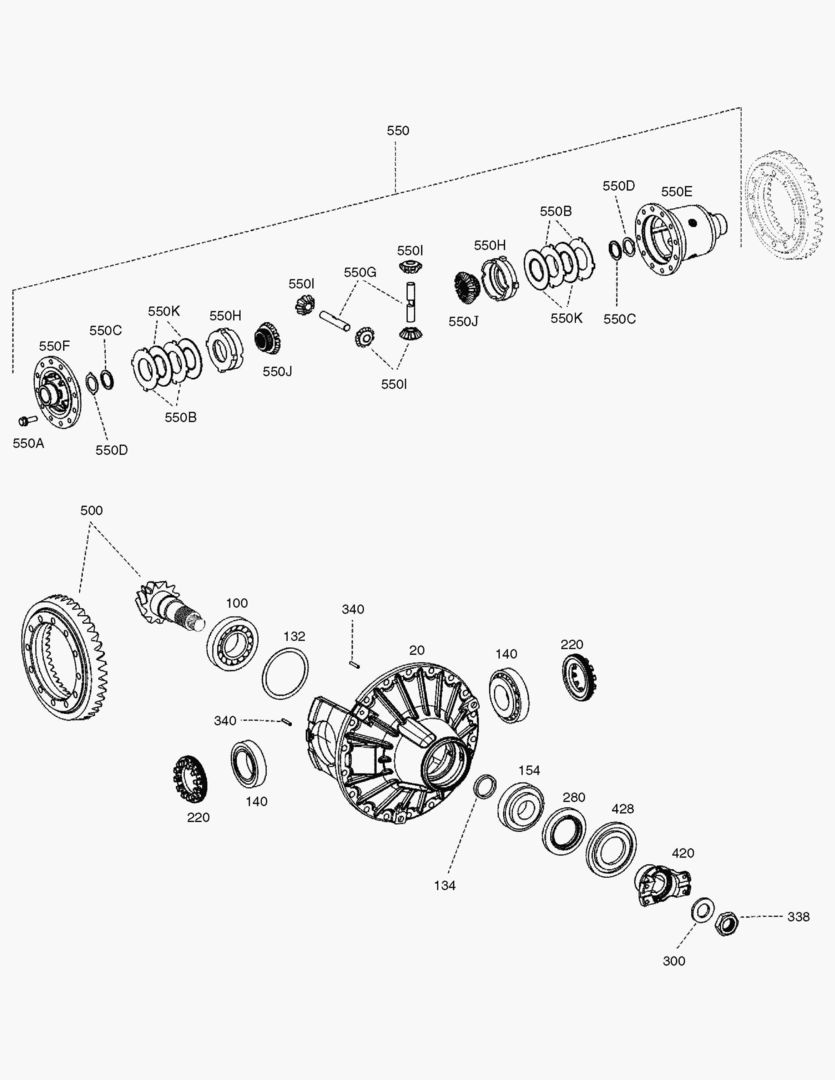 Спецтехника 3330 DIFFERENTIAL - FRONT AXLE [5001~10184] - главное фото