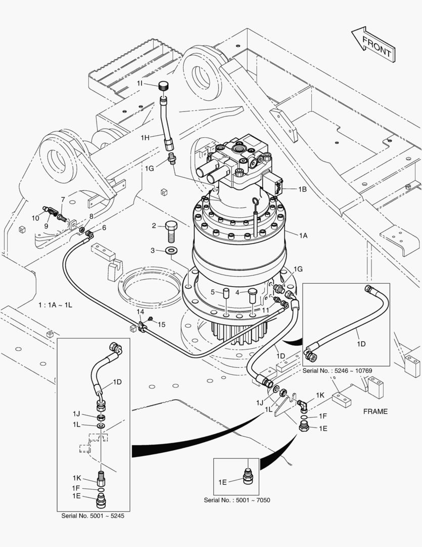 ГИДРОМОТОР ПОВОРОТА ПЛАТФОРМЫ