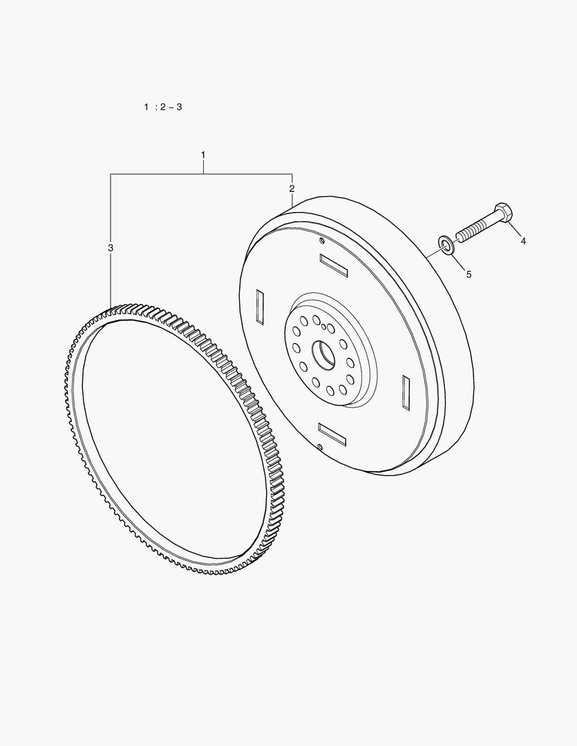 036 FLYWHEEL & STARTER RING