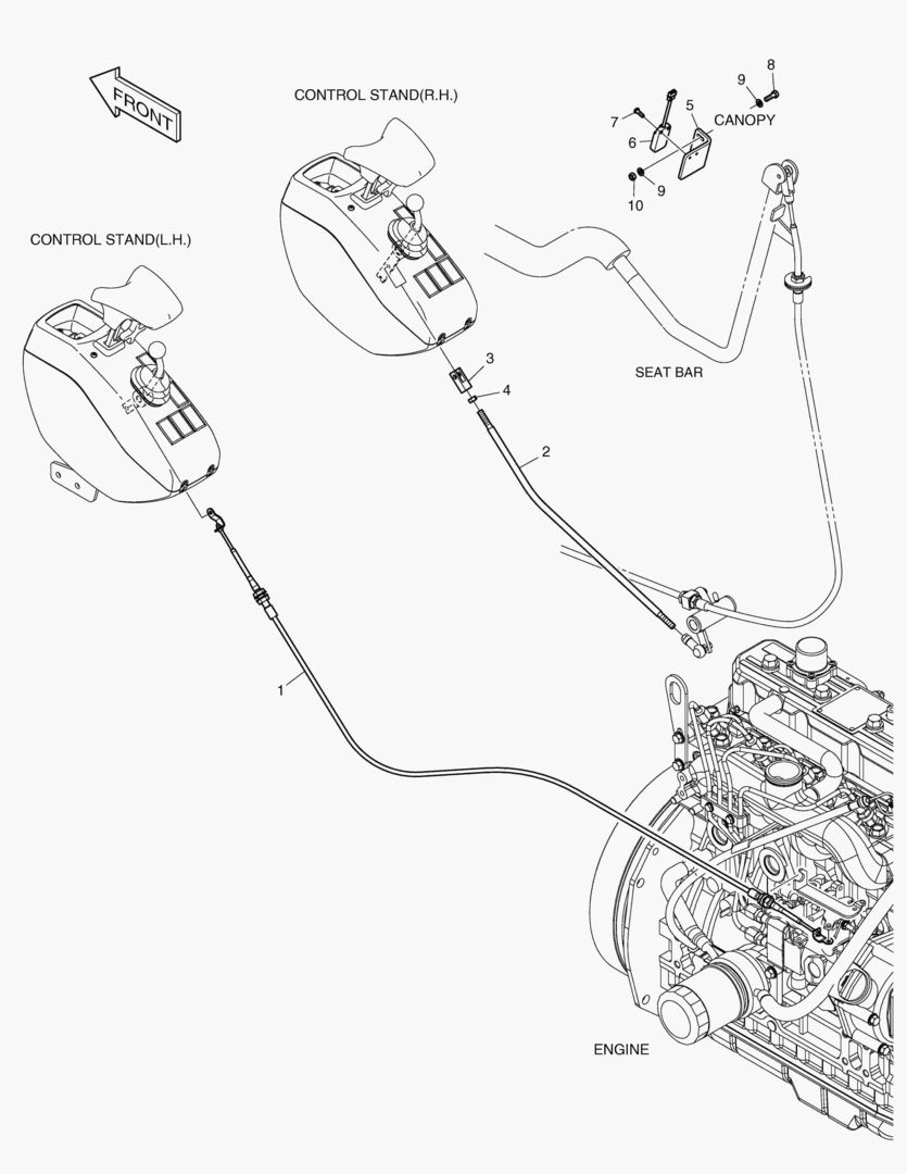 Спецтехника 6520 THROTTLE & PARKING - JOYSTICK