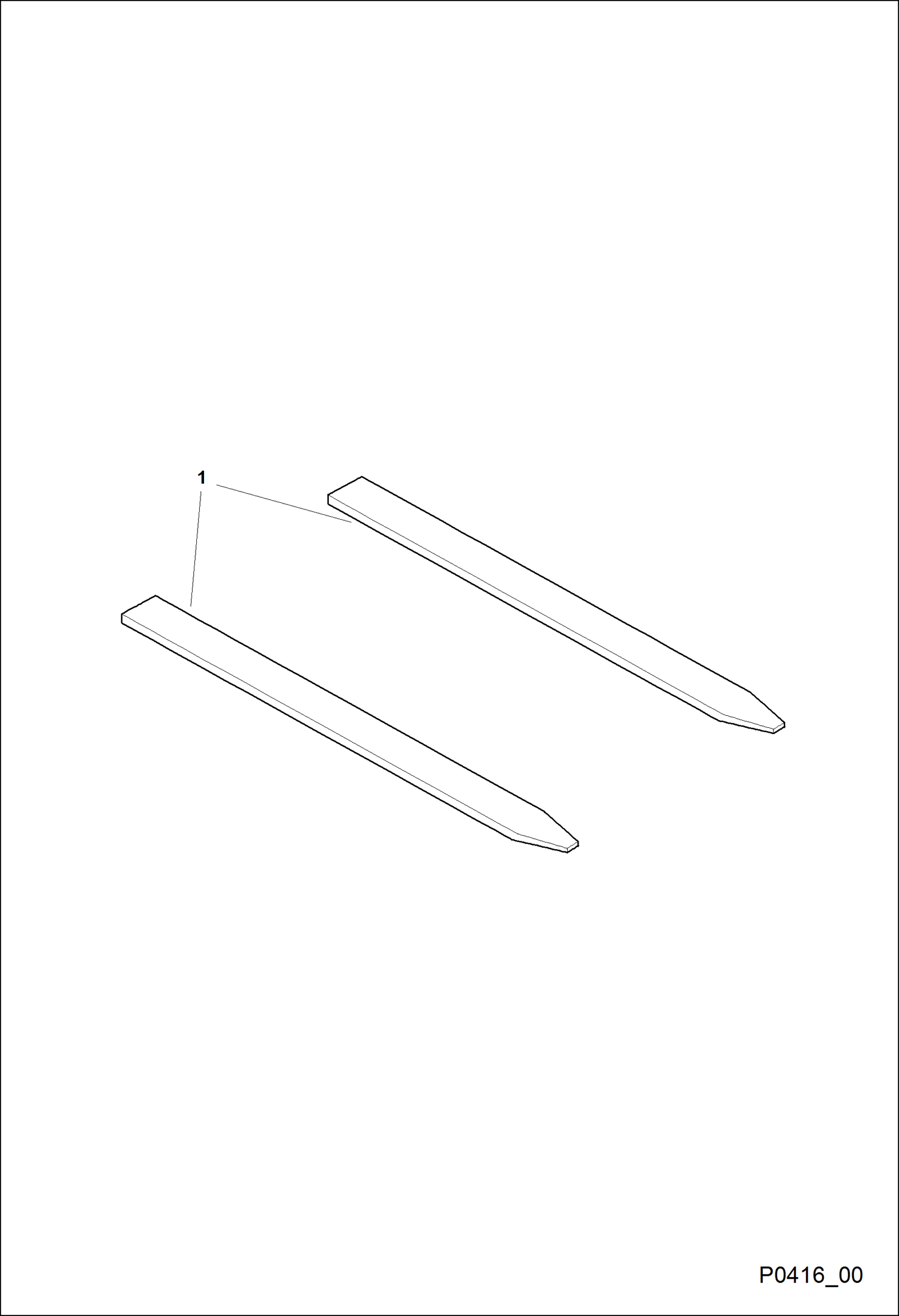 Схема УДЛИНИТЕЛЬ ВИЛ L1900 5.0T (2PCS) (BUD1190)