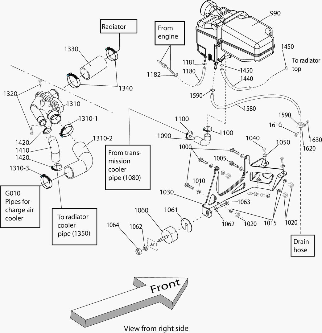 G040-8 THERMOSTAT HOUSING AND EXPANSION TANK