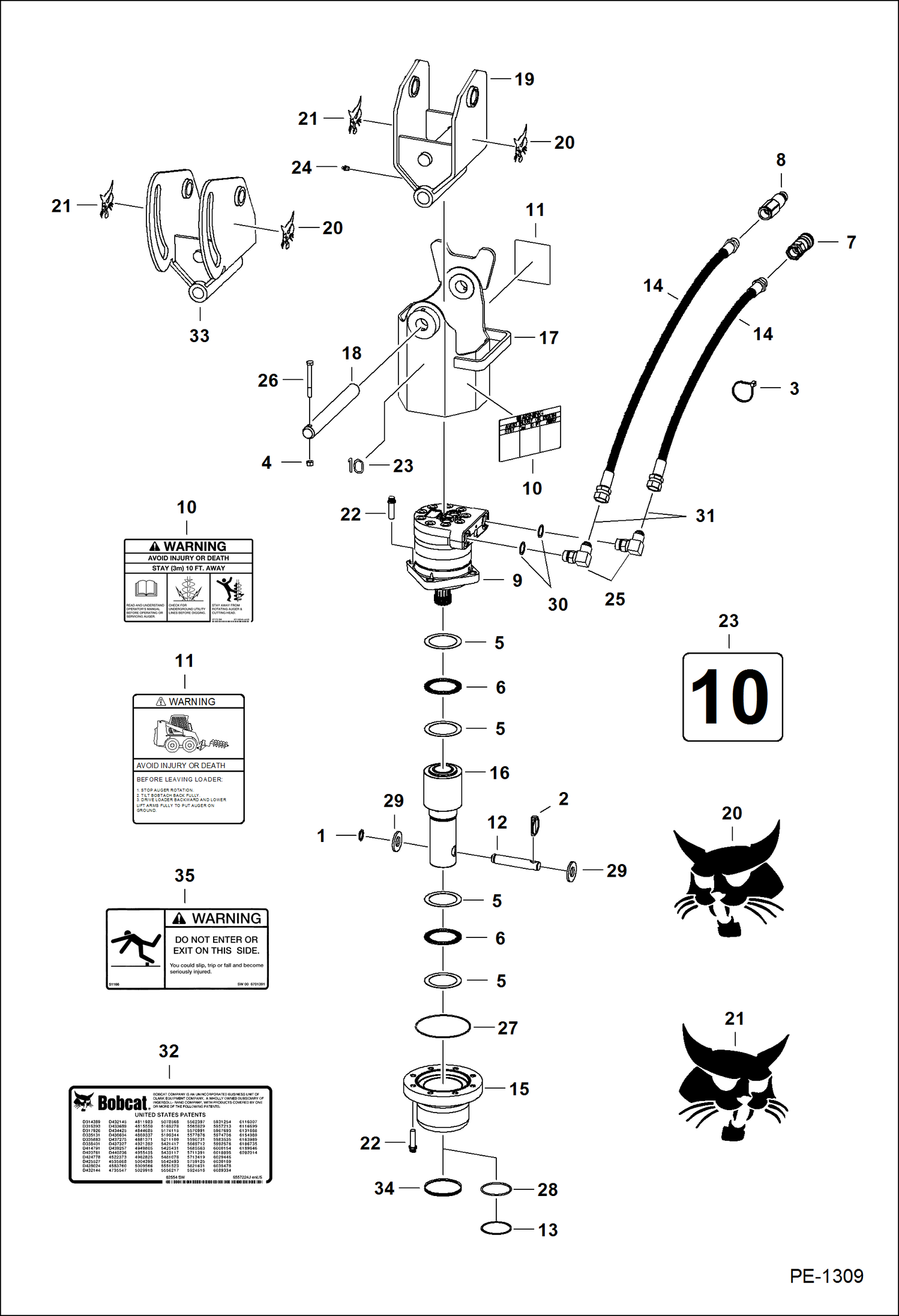 БУР ГИДРАВЛИЧЕСКИЙ (322,323,325,328,425) (МОДЕЛЬ 10 8799)