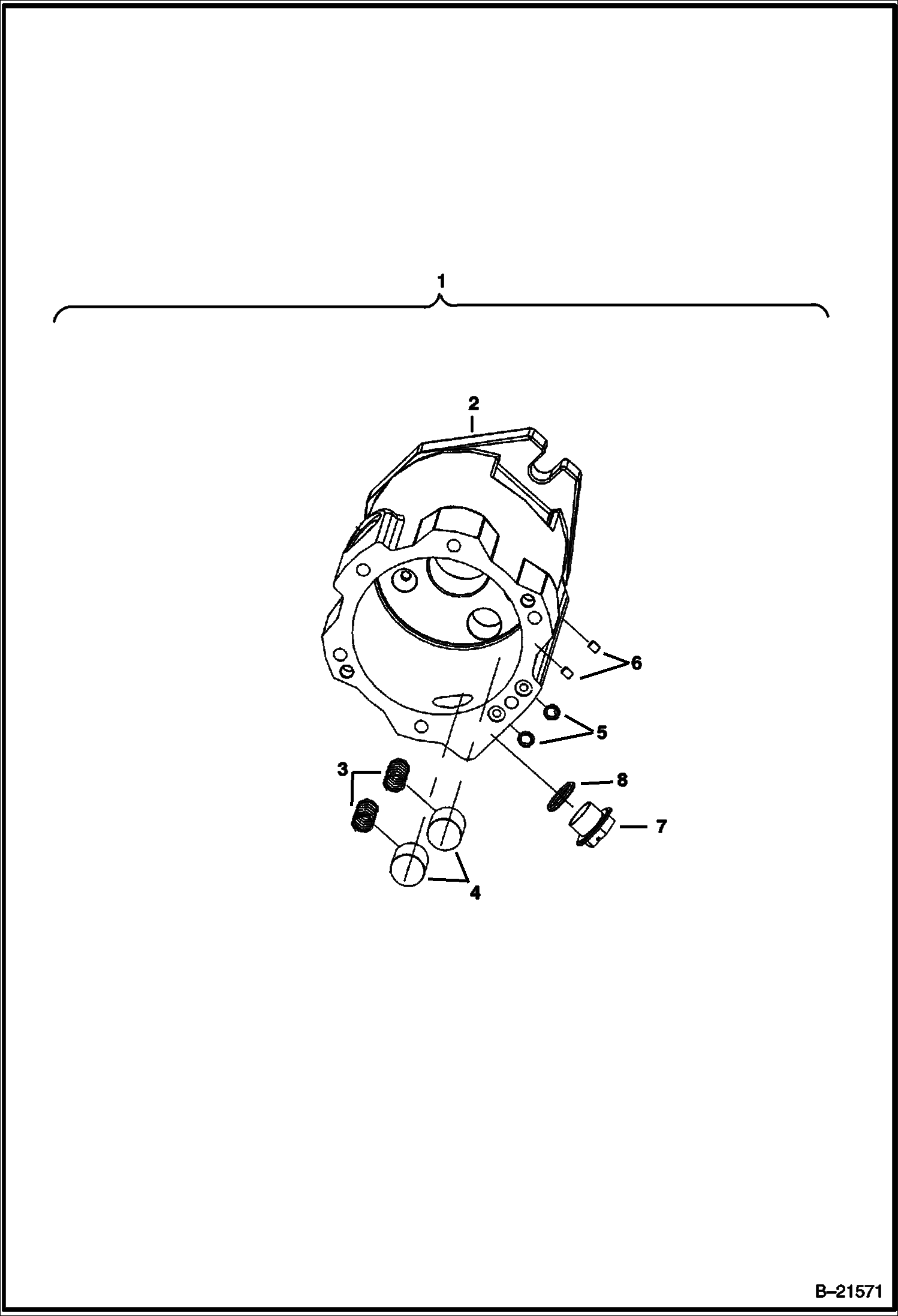 Схема ПРИВОДНОЙ ЭЛЕКТРОДВИГАТЕЛЬ (КОРПУС В СБОРЕ)
