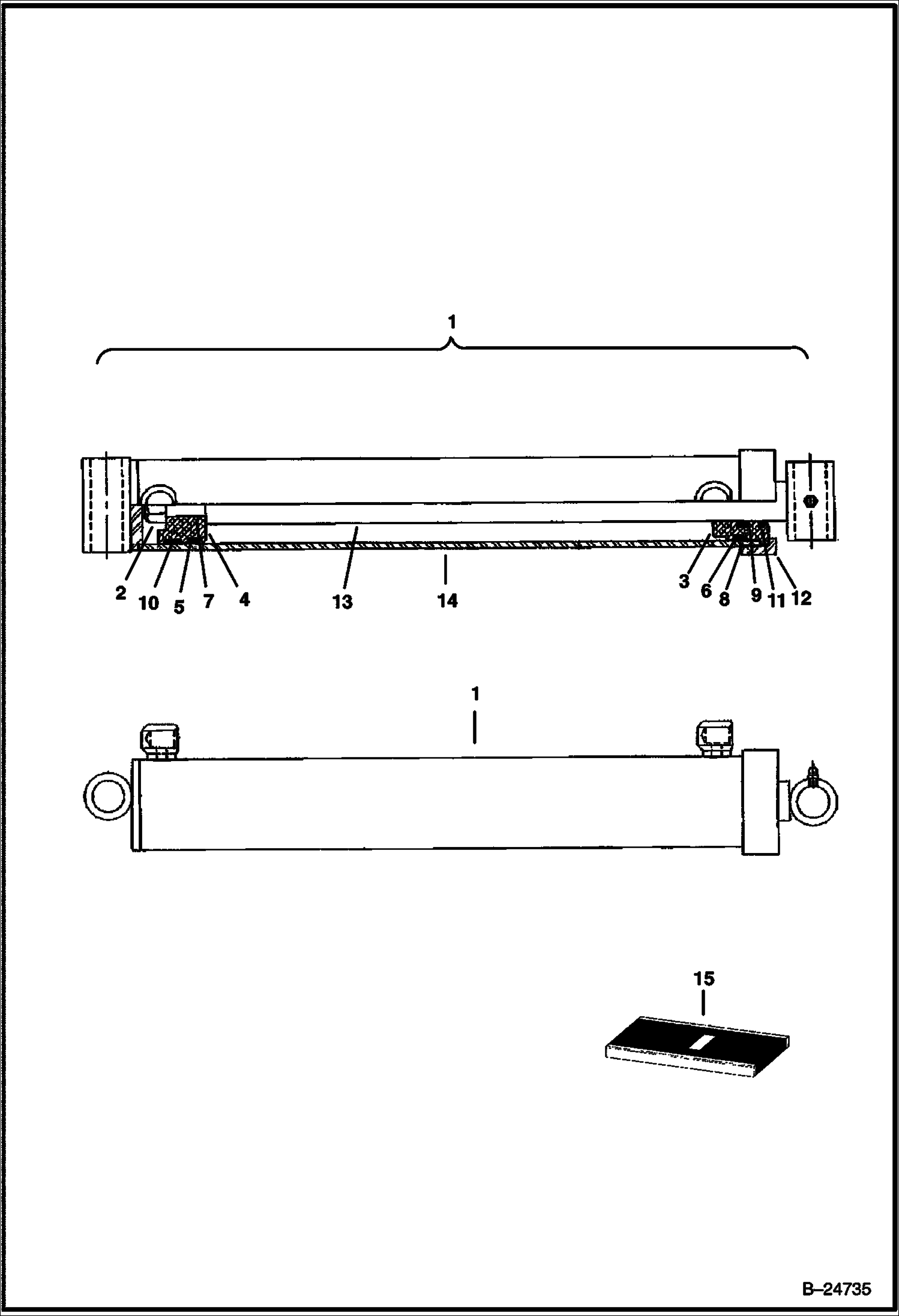 ЭКСКАВАТОР-ПОГРУЗЧИК (ЦИЛИНДР СТРЕЛЫ) (M06)