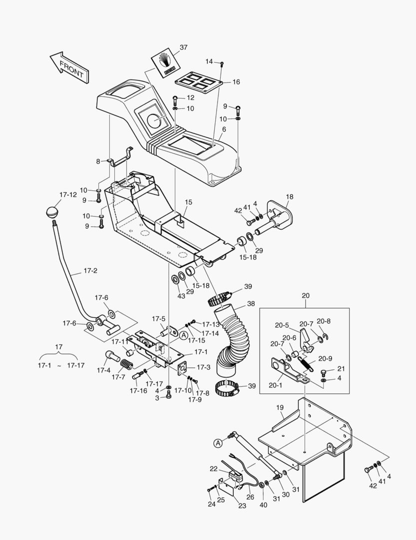 ПУЛЬТ УПРАВЛЕНИЯ-ЛЕВОСТОРОННИЙ