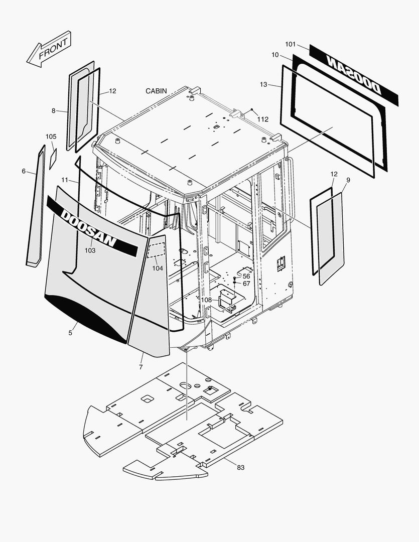 1470 CABIN(6) - GLASS