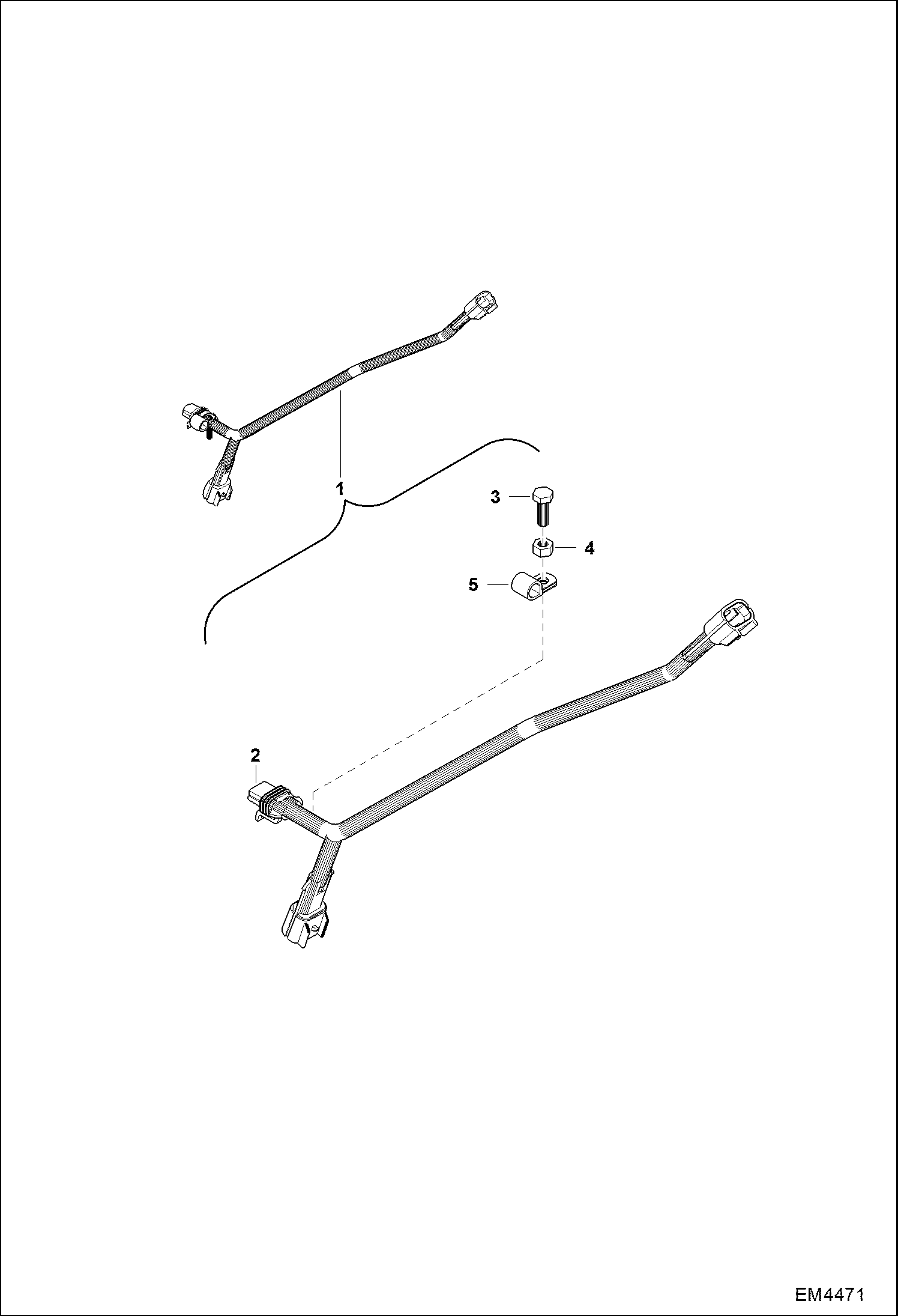 ЭКСКАВАТОР-ПОГРУЗЧИК (КОМПЛЕКТ ГЛАВНЫХ ЖГУТОВ ПРОВОДОВ)