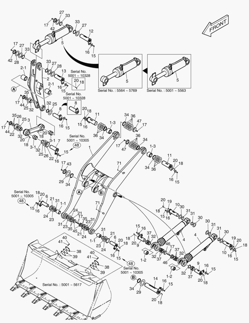 РУКОЯТЬ ПОГРУЗЧИКА В СБОРЕ