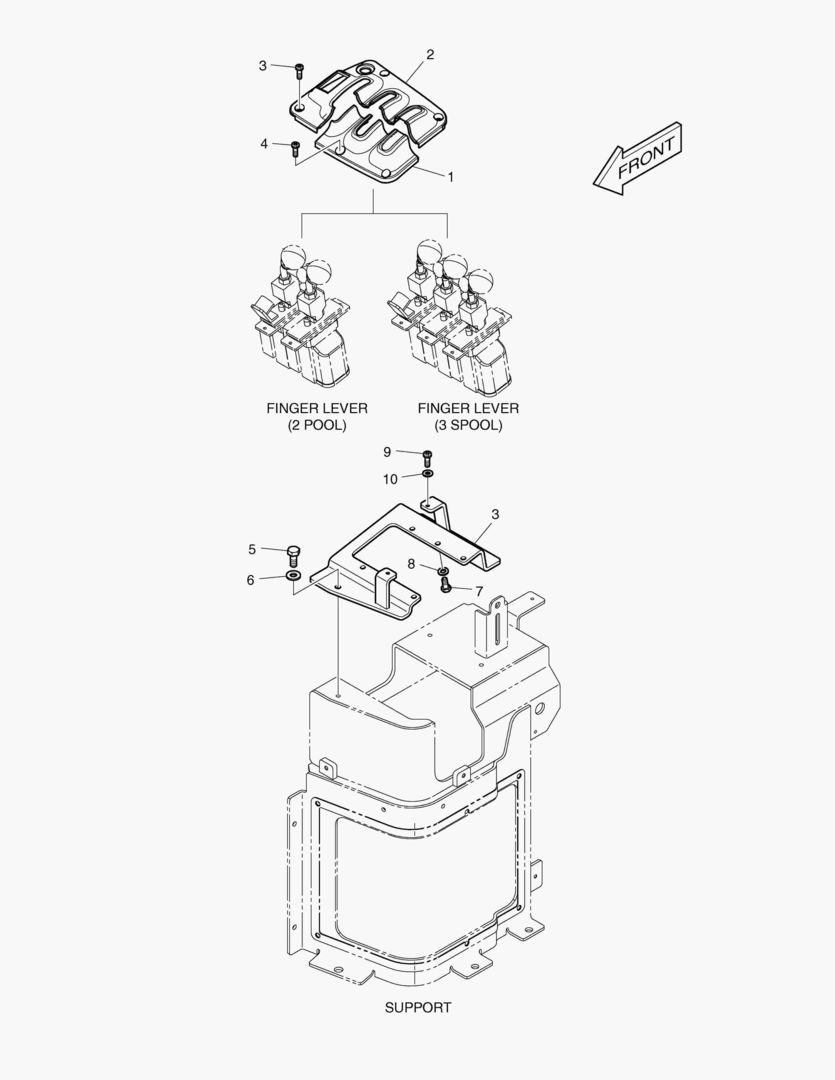 УСТАНОВКА ДЖОЙСТИКА - ПОВОРОТНЫЙ РЫЧАГ