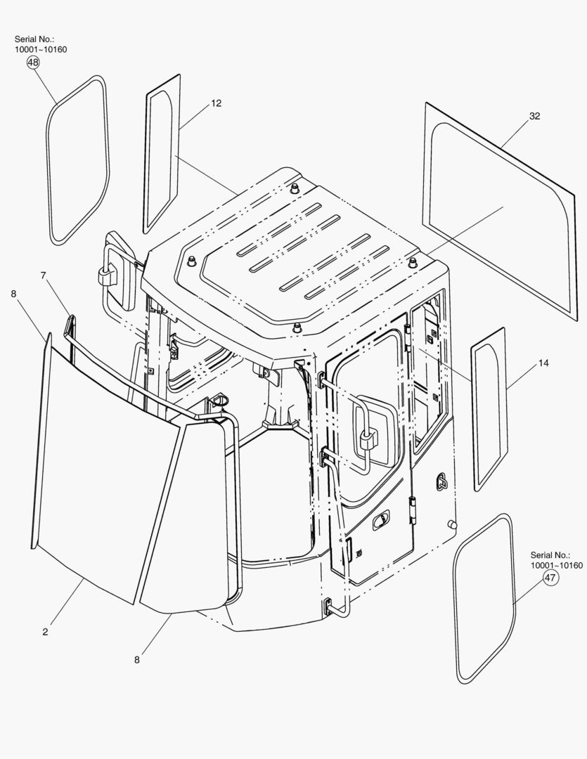 5115 CABIN - TINED GLASS [~10627]