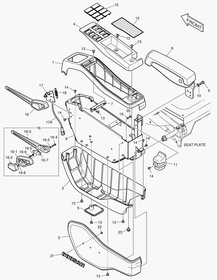 ПУЛЬТ УПРАВЛЕНИЯ - ЛЕВОСТОРОННИЙ