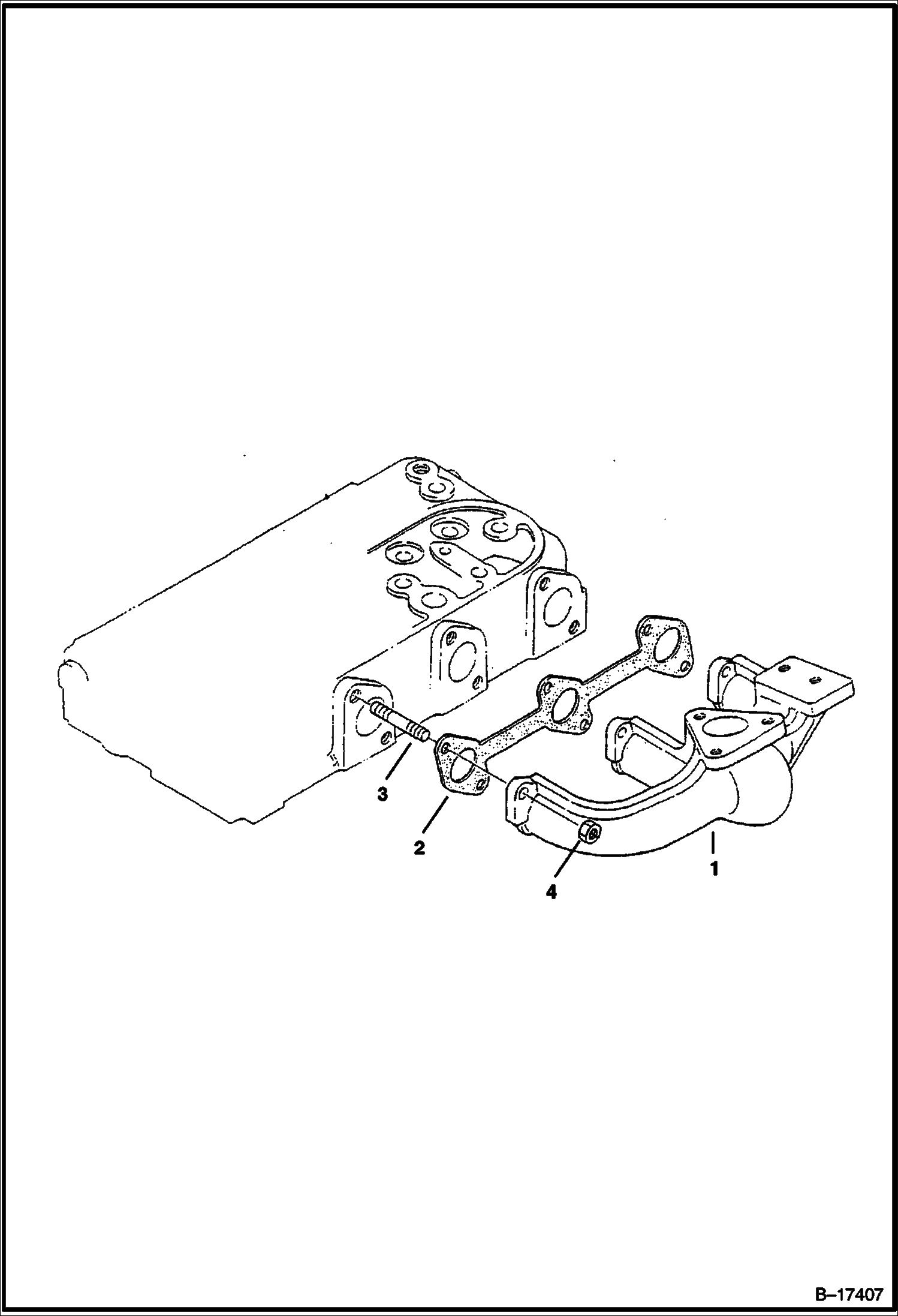 ВЫХЛОПНОЙ ТРУБОПРОВОД ДВИГАТЕЛЯ (С ТУРБОНАГНЕТАТЕЛЕМ)