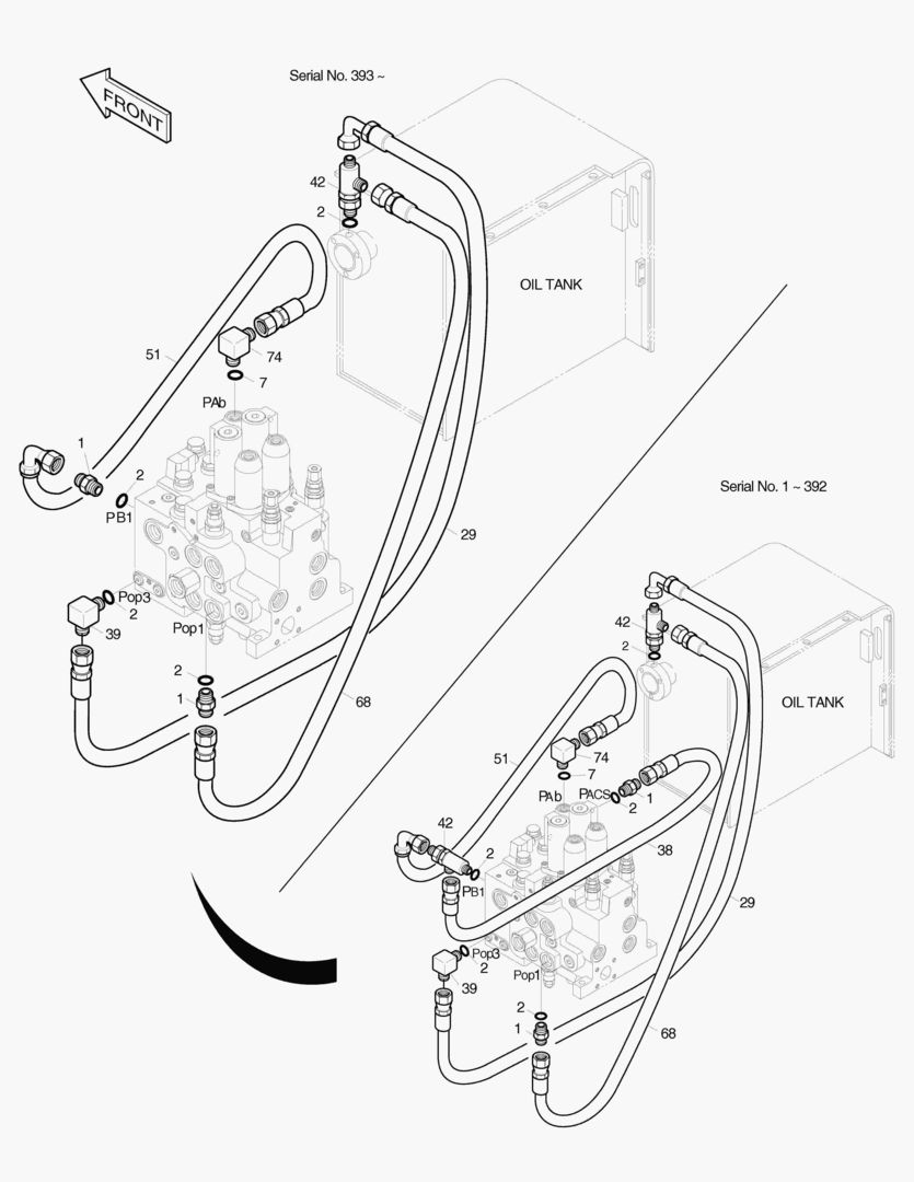 ТРУБОПРОВОД СЕРВОУПРАВЛЕНИЯ(7)-KMX13A