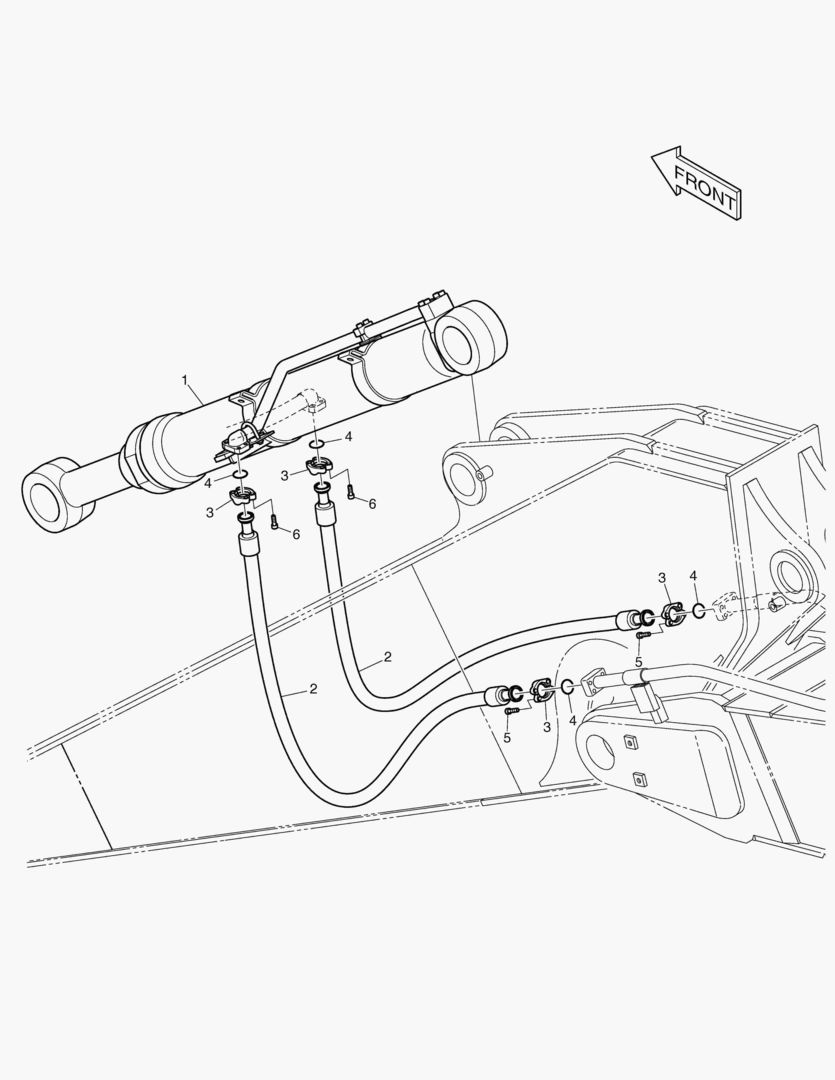 Схема ГИДРОСИСТЕМА РУКОЯТИ