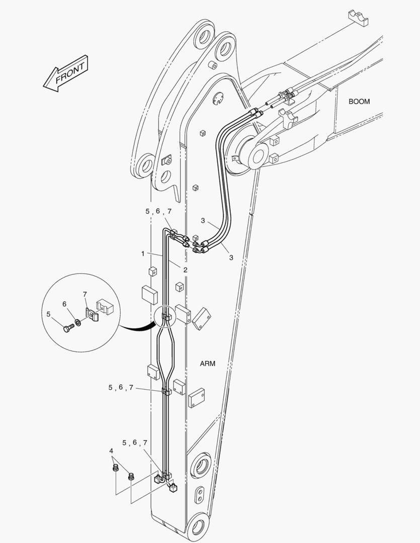 ГИДРОСИСТЕМА РУКОЯТИ - БЫСТРОУСТАНАВЛИВАЕМЫЙ ФИКСАТОР(РУКОЯТЬ 2.1 м)
