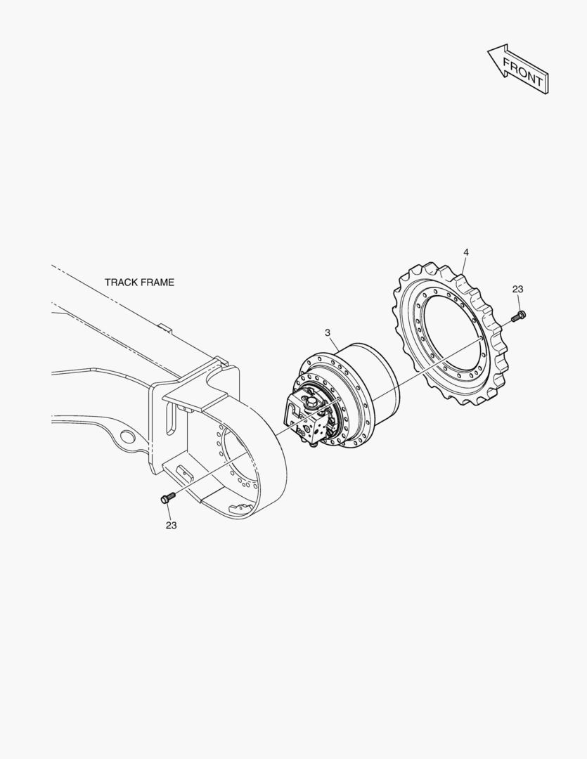 2115 TRAVEL DEVICE - DX140LCA