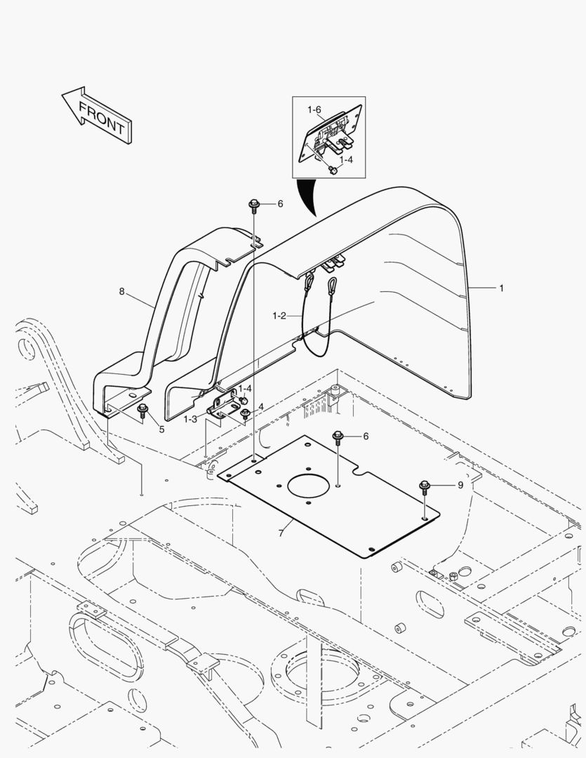 1450 UPPER COVER ASS`Y