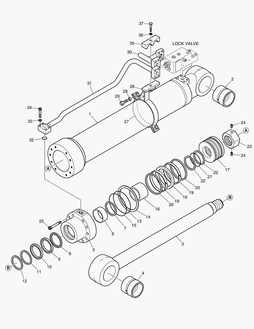 Спецтехника 4440 BOOM CYLINDER - L.H. (LOCK VALVE) ARTI. [5001~5079] - главное фото