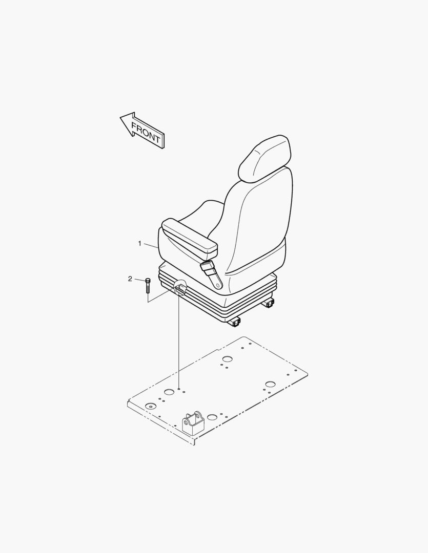 1410 SEAT MOUNTING-EXCEPT EUROPE & U.S.A