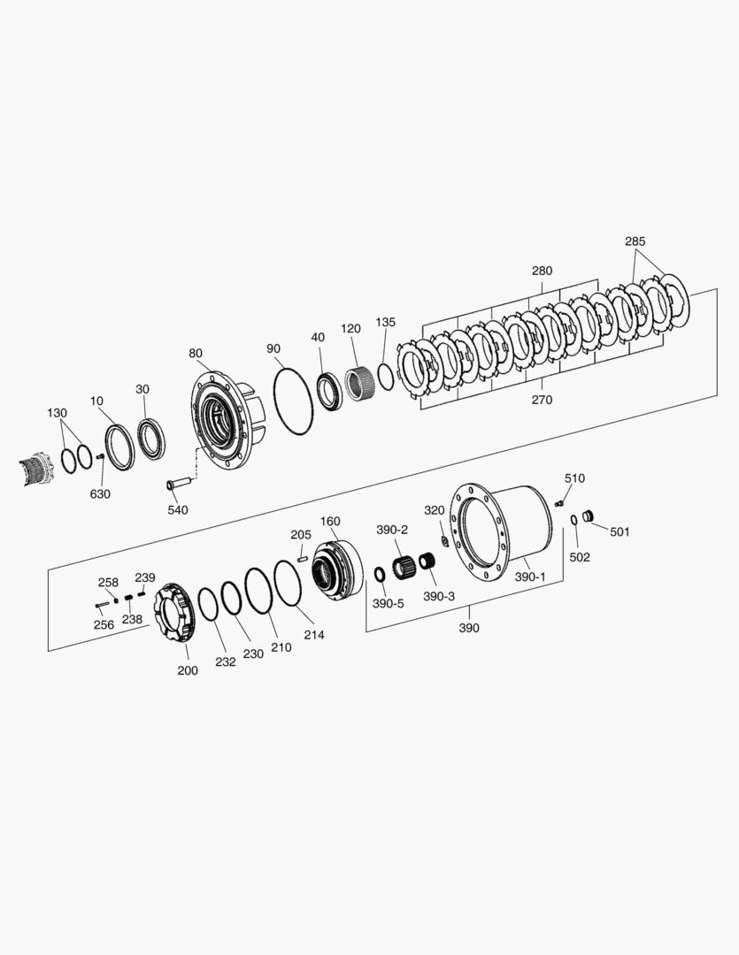ВТОРИЧНЫЙ ВАЛ - ЗАДНЯЯ ОСЬ