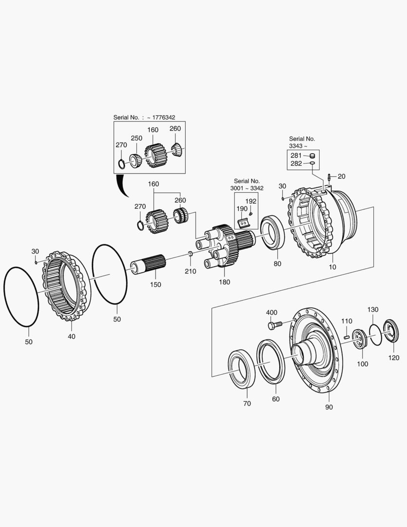 Спецтехника 3340 OUTPUT-FRONT AXLE [3001~10381] - главное фото