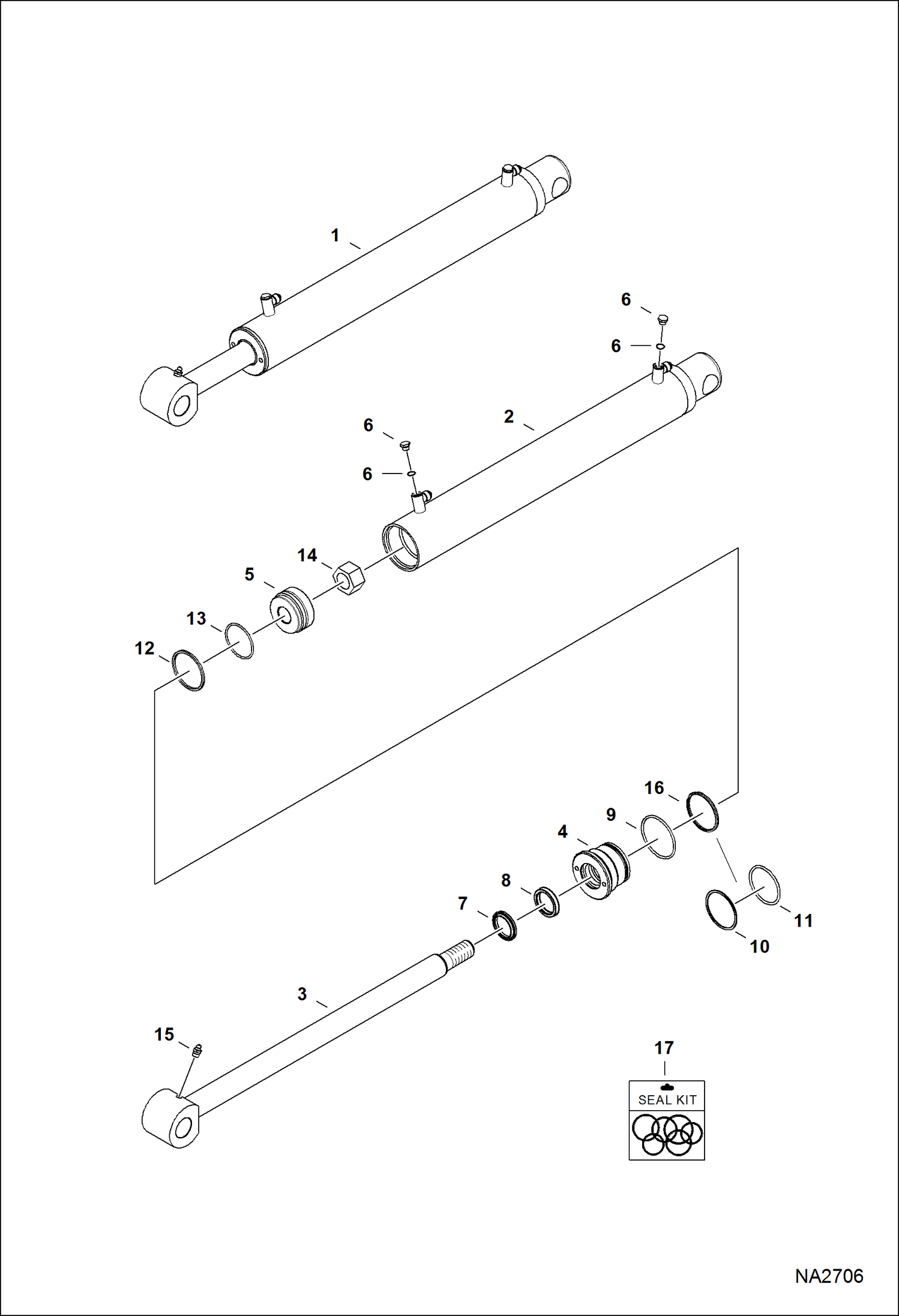 ОДНОКОВШОВЫЙ ПОГРУЗЧИК 9TL (AKPW, AL4F) (ГИДРОЦИЛИНДР ПОДЪЕМА)