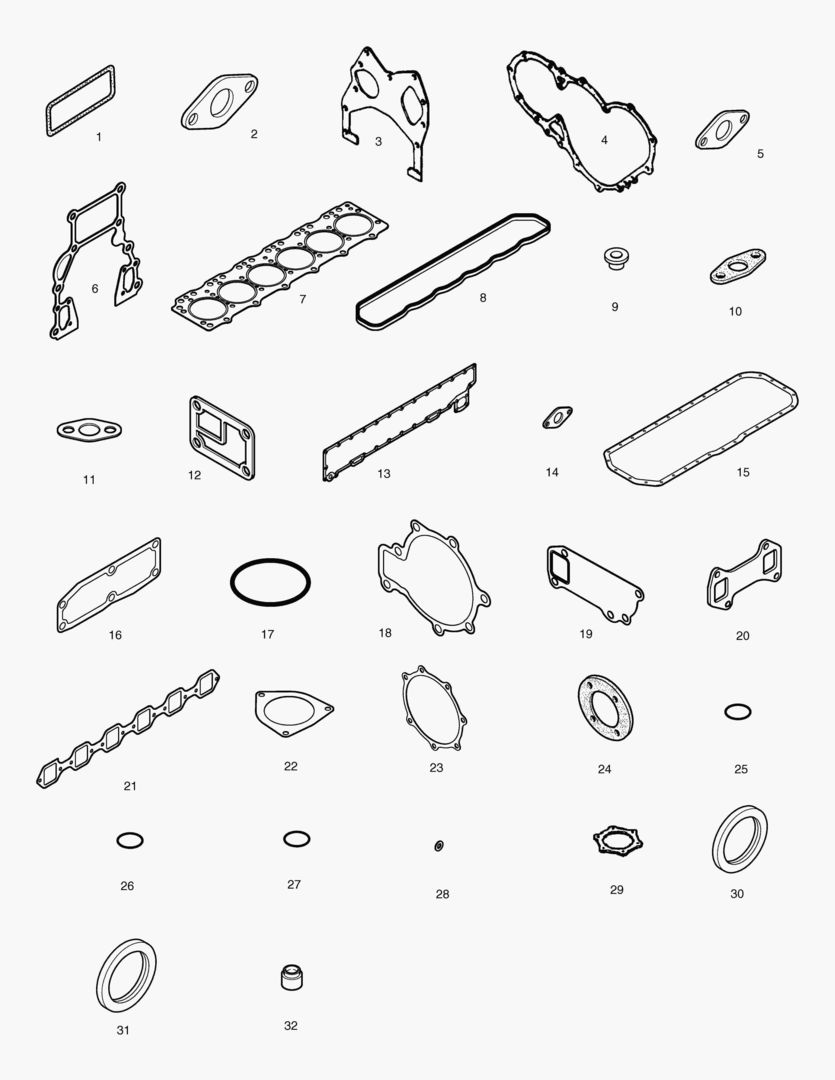 КОМПЛЕКТ ПРОКЛАДОК ДЛЯ КАПИТАЛЬНОГО РЕМОНТА