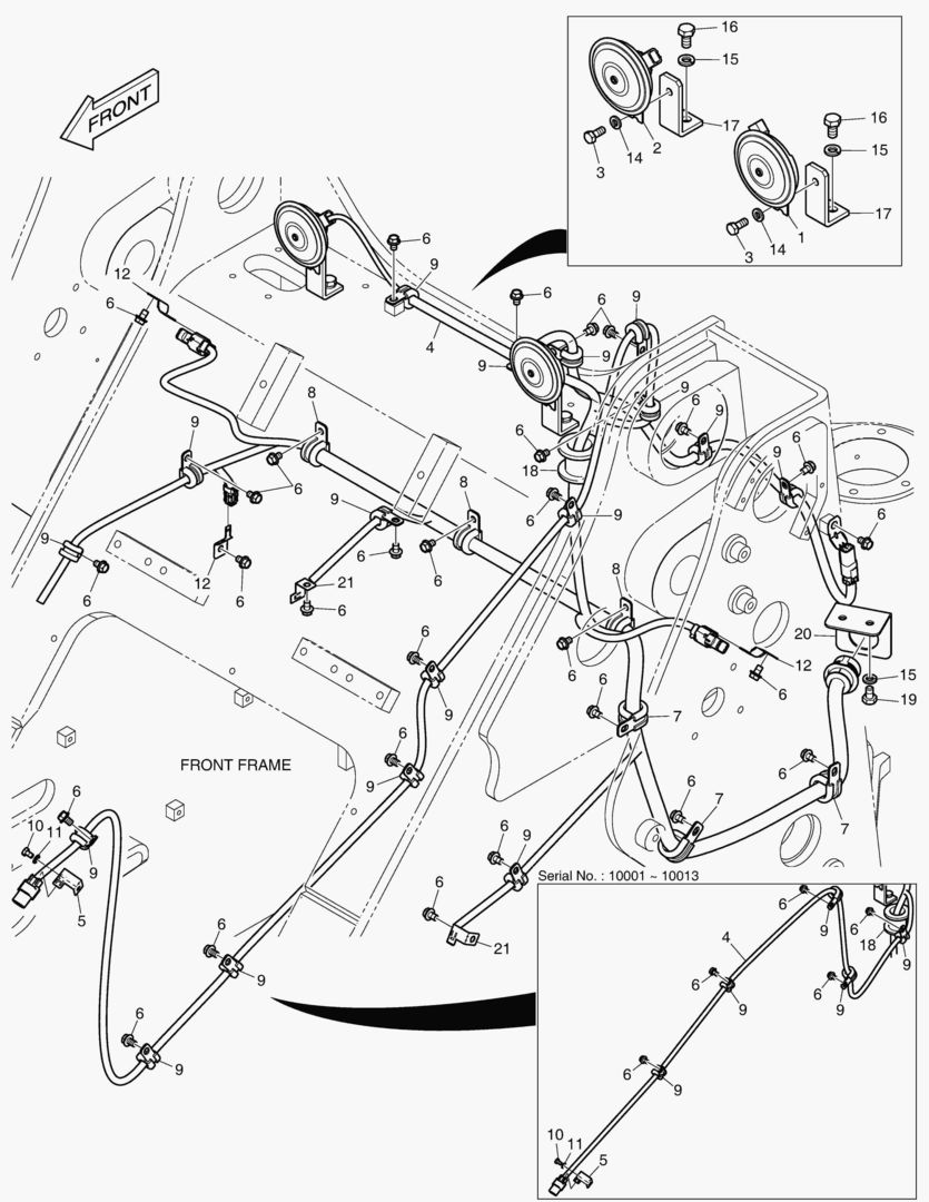 1590 ELECTRIC PARTS - FRONT [10001~10017]
