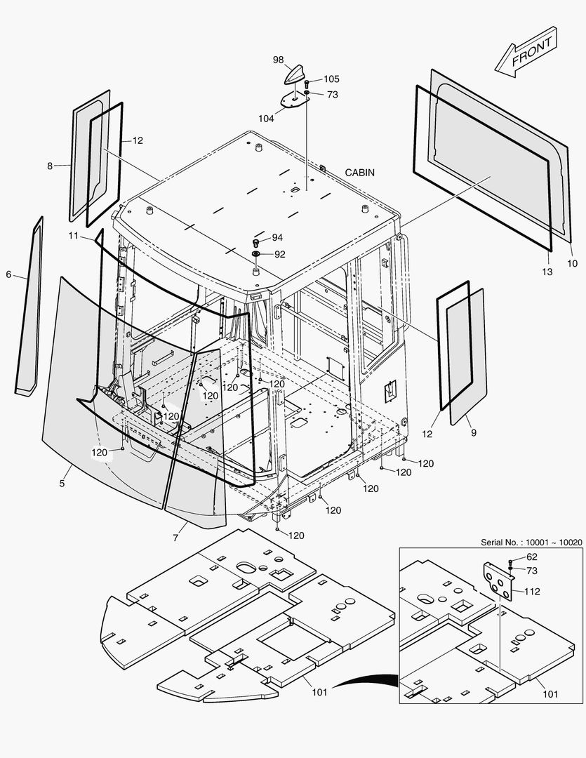 КАБИНА(5) - СТЕКЛО