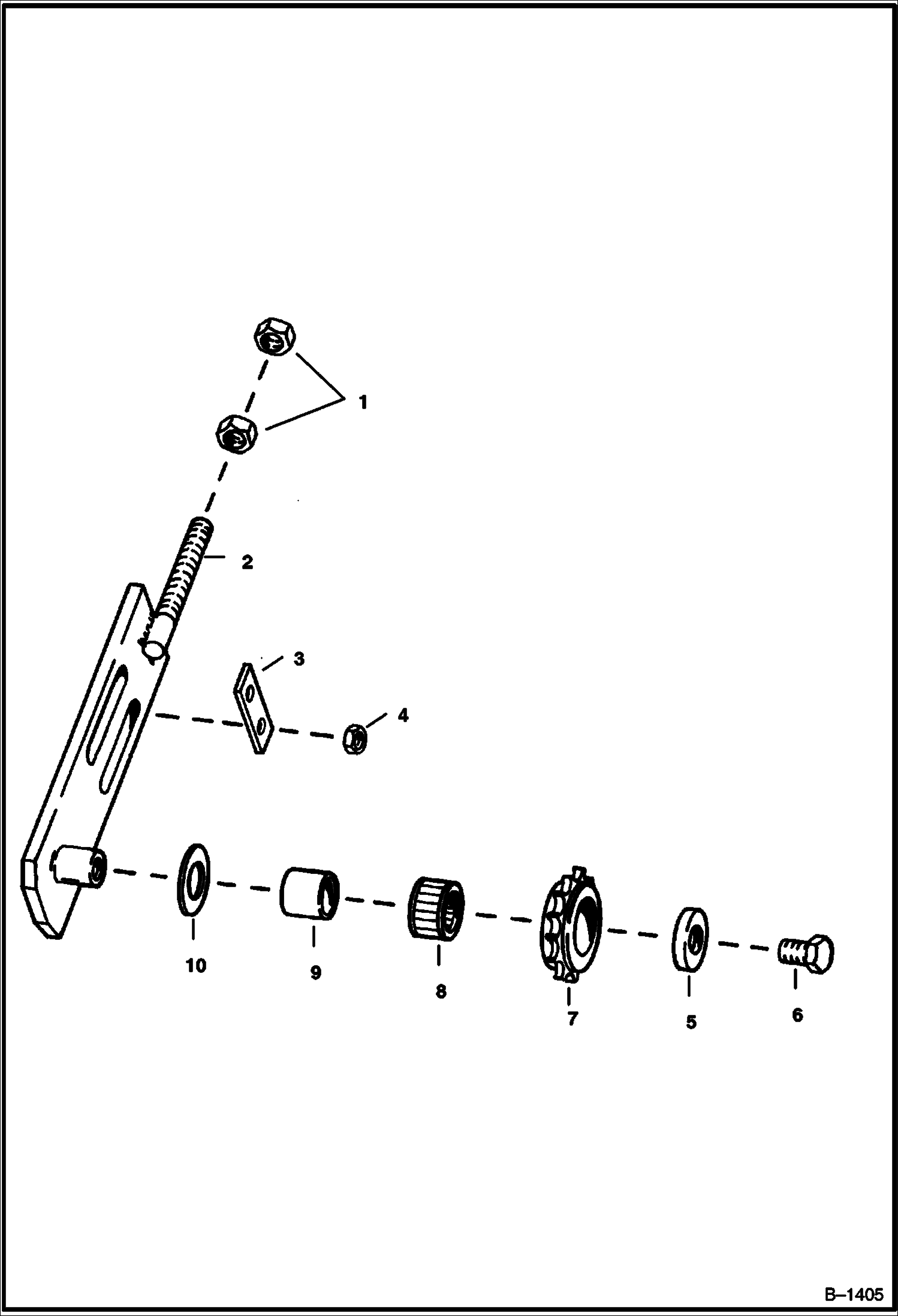 НАТЯЖНОЕ КОЛЕСО НИЖНЕГО ПЕРЕДАТОЧНОГО ВАЛА