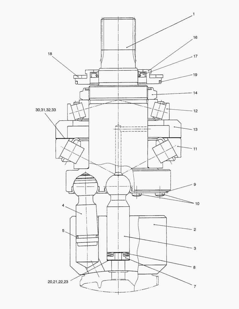 Спецтехника 4190 ROTARY GROUP-TRAVEL MOTOR [1001~1041]