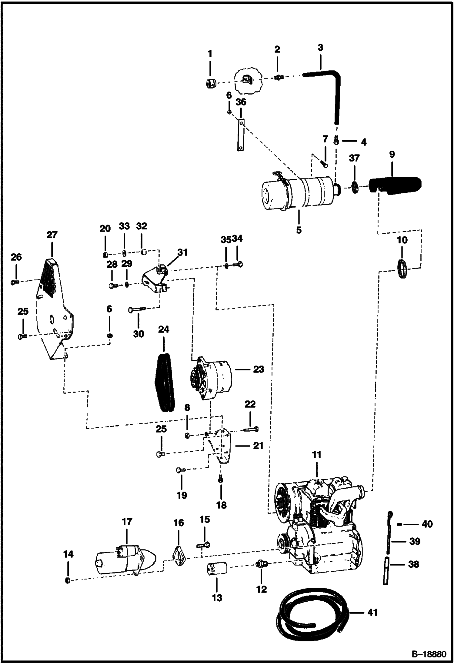 ДВИГАТЕЛЬ И КРЕПЕЖНЫЕ ДЕТАЛИ
