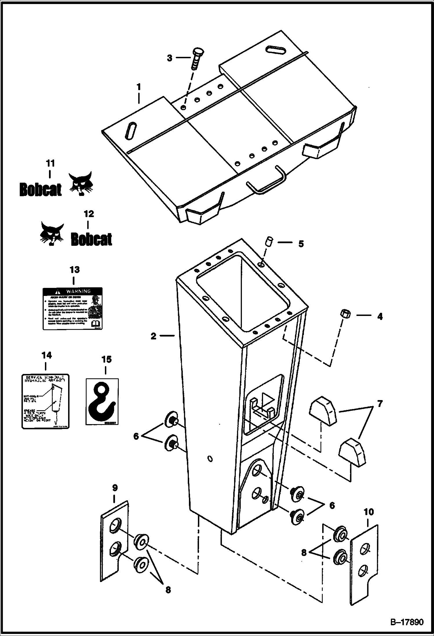 ГИДРОМОЛОТ (ГИДРОМОЛОТ BOB-TACH МОНТАЖ) (6560) (ИСПОЛЬЗУЕТСЯ НА 963)