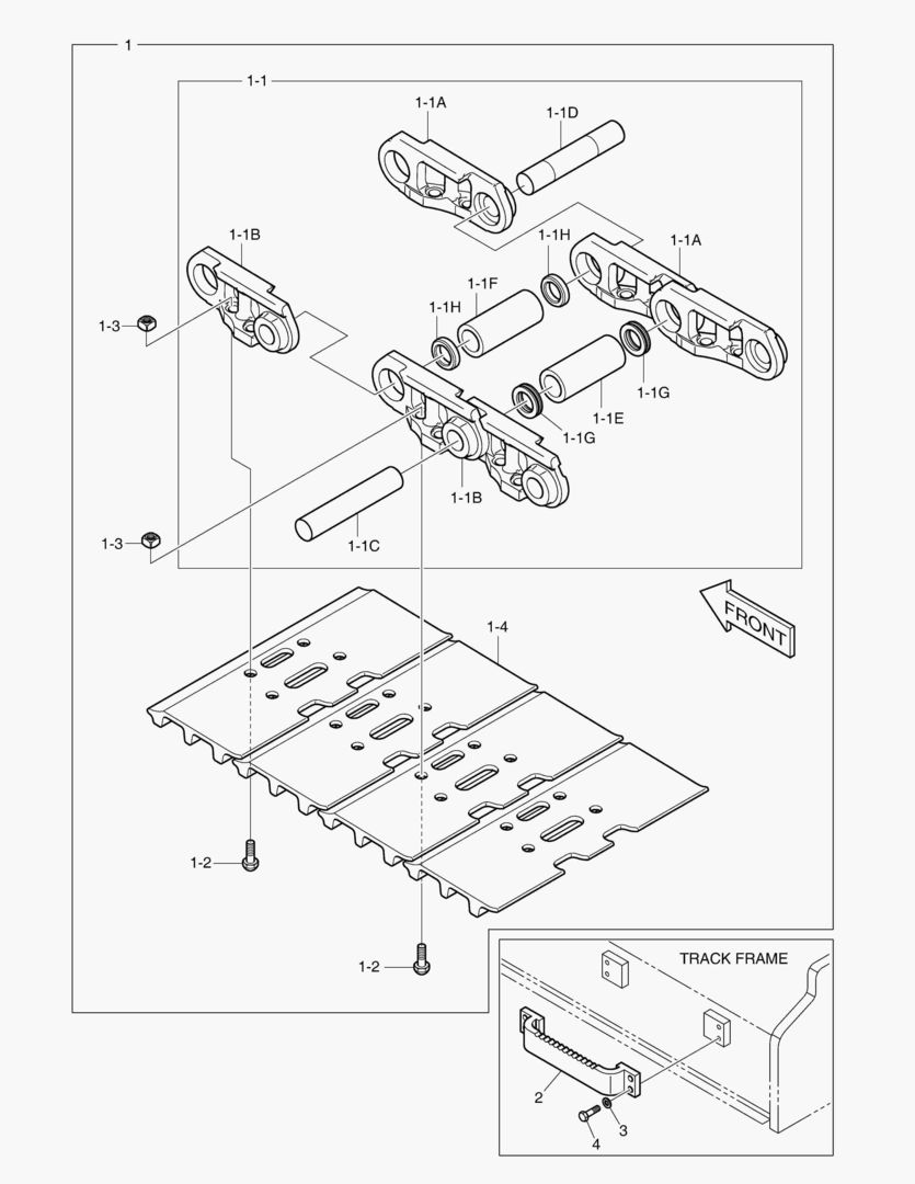 БАШМАК ГУСЕНИЦЫ В СБОРЕ - 500G