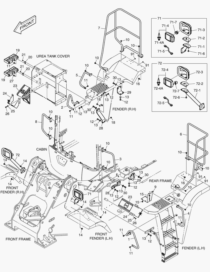 1600 FENDER & LADDER