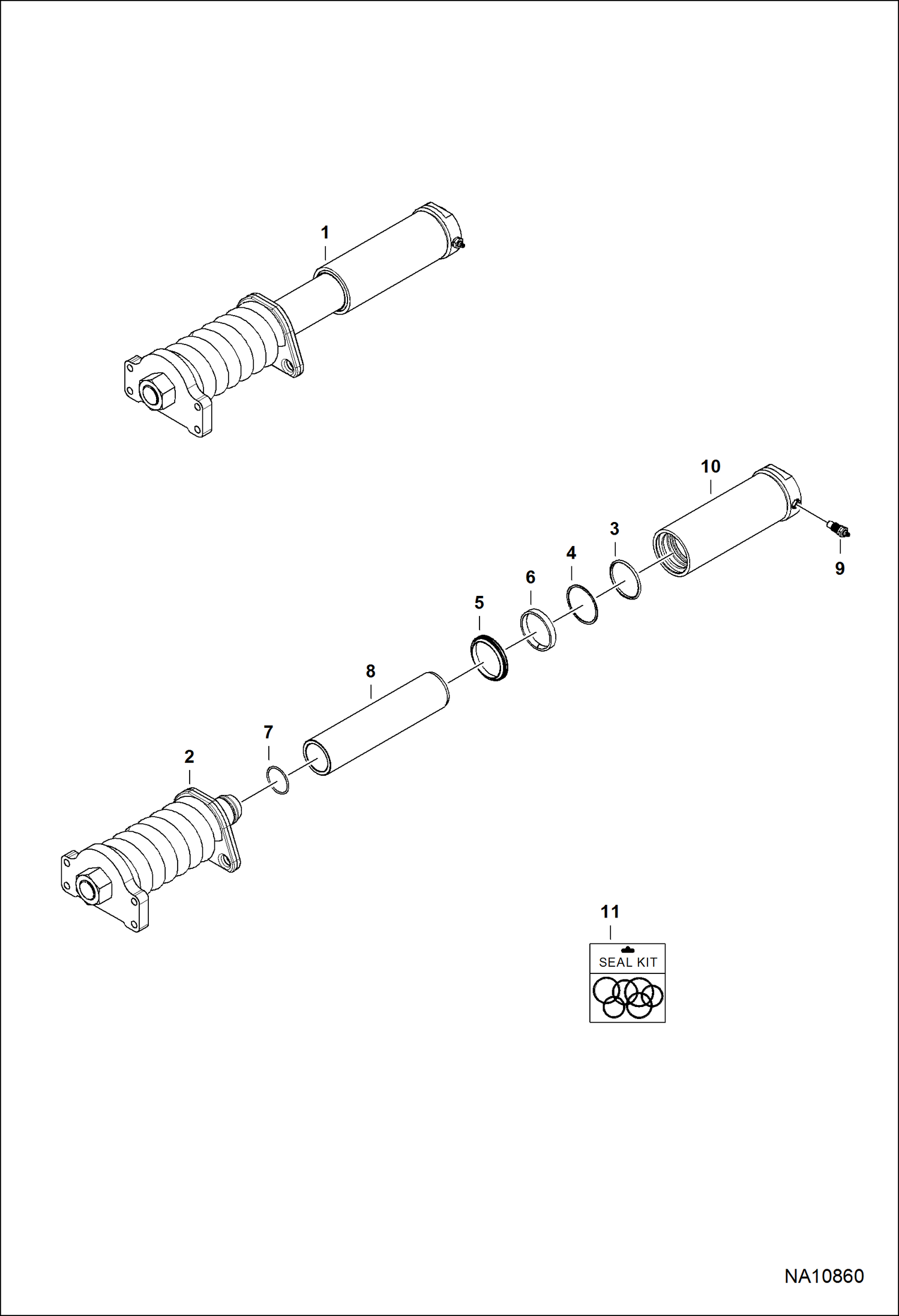 НАТЯЖИТЕЛЬ ГУСЕНИЦЫ (СЕРИЙНЫЙ НОМЕР B3JE11384, B3JE11444 И ВЫШЕ)