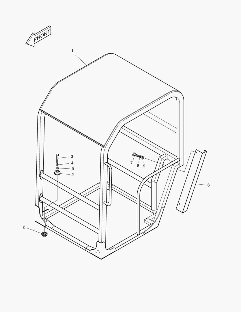 КРЫША НАД СИДЕНЬЕМ ВОДИТЕЛЯ - КРЫШКА(TOPS)