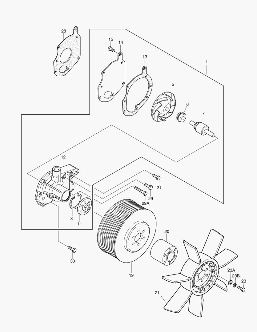 НАСОС ВОДЯНОГО ОХЛАЖДЕНИЯ